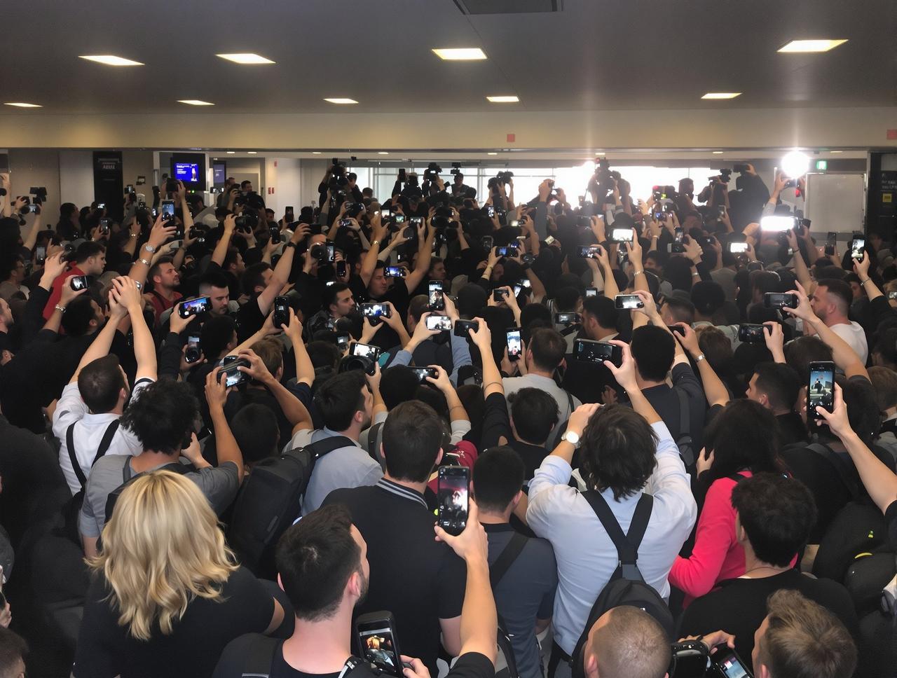 某机场偶遇顶流爱豆，粉丝围堵现场一度失控